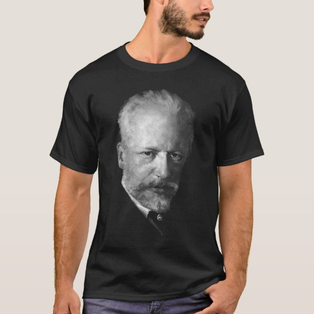 Camiseta Tchaikovsky, compositor (Frente)