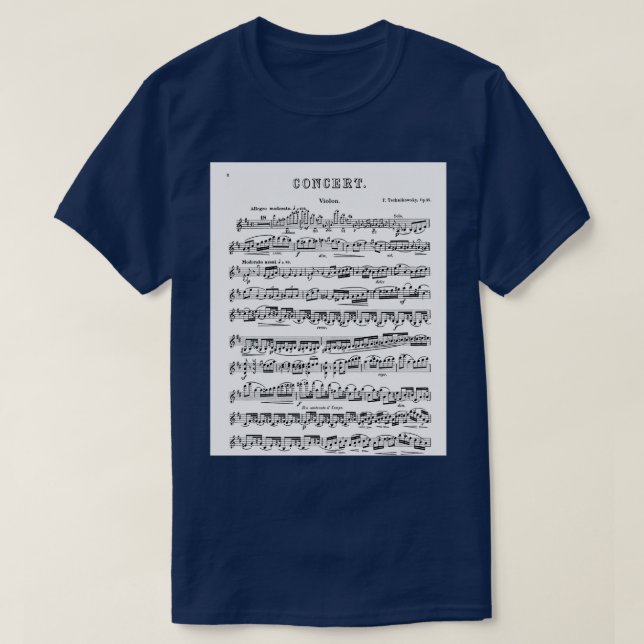 Camiseta Tchaikovsky Violin Concerto Graphic (Frente do Design)