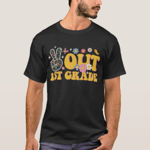 Camiseta Tchau 1º Ano Último Dia de Aula Groovy