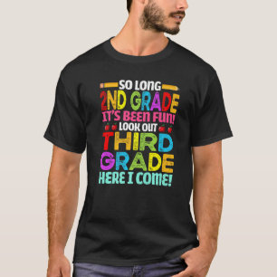 Camiseta Tchau 2ª Série Fofo Volta às Aulas Atenção 3ª Séri
