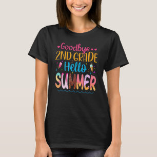 Camiseta Tchau 2ª Série Olá Verão Sorvete Aluno T