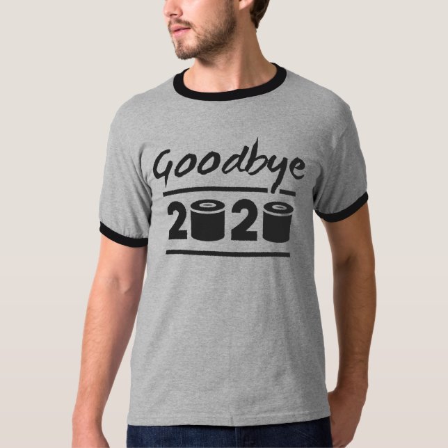 Camiseta Tchau 2020 Papel higiênico – finalmente acabou (Frente)