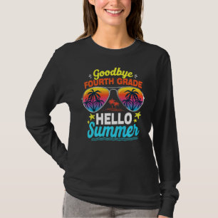 Camiseta Tchau 4º ano Alô Verão do último dia de escola