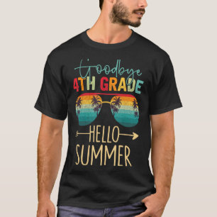 Camiseta Tchau 4º ano Alô Verão do último dia de escola