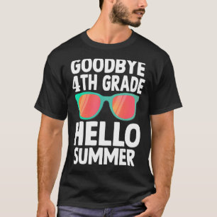 Camiseta Tchau 4º ano Alô Verão do último dia de escola