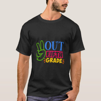 Camiseta Tchau 5º Ano Último Dia de Aula Professor Quinta S
