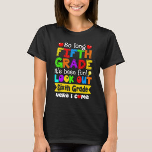 Camiseta Tchau, 5, Cuidado, Sexto Grau, Aqui Vim 1
