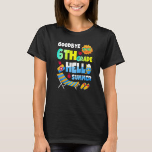 Camiseta Tchau 6º Ano Olá Verão Último Dia De Escola