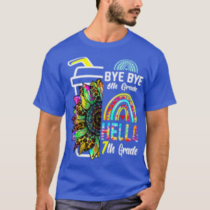 Camiseta Tchau 6 Hello 7 Grau Girassol Ruptura-Aranha Ti