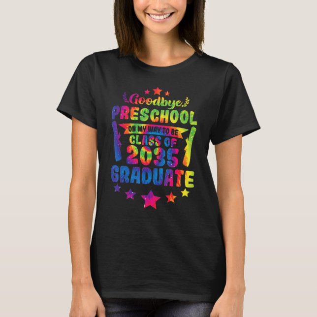 Camiseta Tchau Classe Pré-Escolar Do Formando 2035 (Frente)
