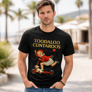 Camiseta Tchau Cuzões Engraçados Humor Sarcástico Retrô