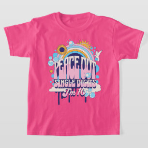 Camiseta Tchau Dígitos Simples Estou com 10 Décimo Aniversá