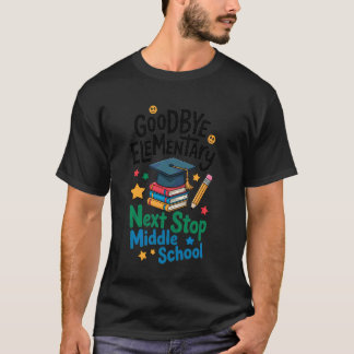 Camiseta Tchau Ensino Fundamental Próxima Parada Ensino Méd