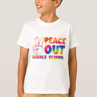 Tchau Escola de Ensino Médio Tie Dye Último Dia de