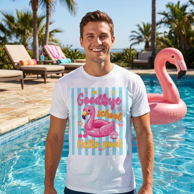 Camiseta Tchau Escola Olá Piscina (Criador carregado)