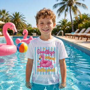 Camiseta Tchau Escola Olá Piscina