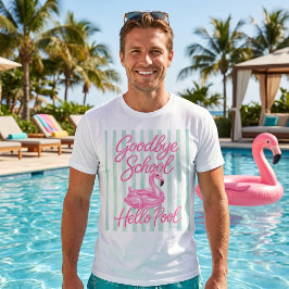 Camiseta Tchau Escola Olá Piscina