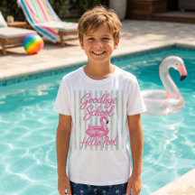 Camiseta Tchau Escola Olá Piscina