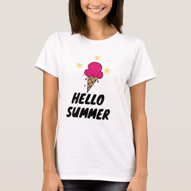 Camiseta Tchau Escola Olá Verão (Frente)