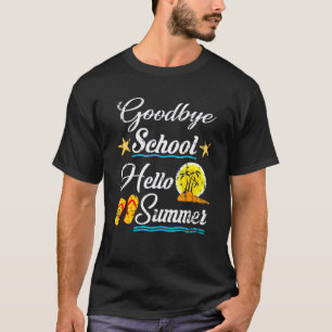 Camiseta Tchau Escola Olá Verão Professor Aluno Férias