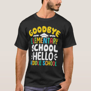 Camiseta Tchau Escola Primária Olá Escola Secundária Último