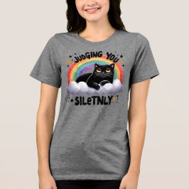 Camiseta Tchau Gráfico De Gato Testemunho - Julgando Você S