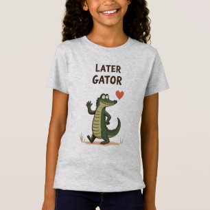 Camiseta Tchau Jacaré Piada de Jacaré Divertido