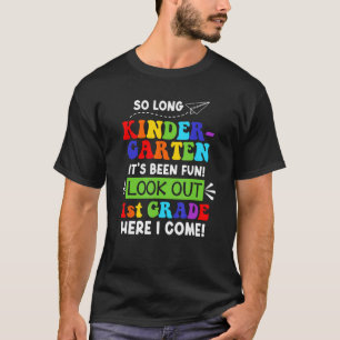 Camiseta Tchau Jardim de Infância 1ª Série Aqui vou eu Grad