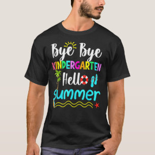 Camiseta Tchau Jardim de Infância Alô Estudante de Diversão