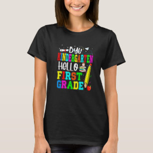 Camiseta Tchau Jardim De Infância Alô Primeiro Grau De Volt