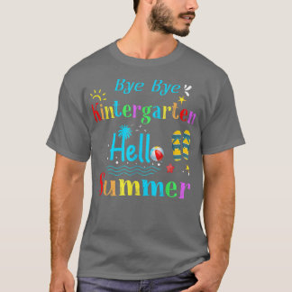 Camiseta Tchau Jardim de Infância Alô Verão Jardim de Infân