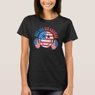 Camiseta Tchau Liz Cheney retro Happy face bandeira da Amér