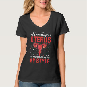 Camiseta Tchau Mamãe Uterus Ela Estava Meio Que Amarrando M