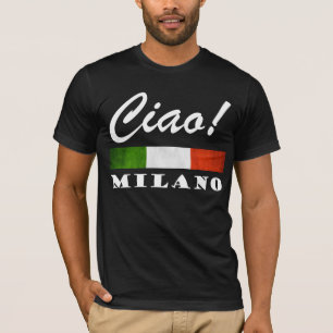 Camiseta Tchau! Milano Tricolore Bandeira Italiana Milão I