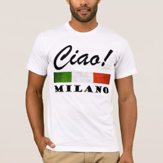 Camiseta Tchau! Milano Tricolore Bandeira Italiana Milão It