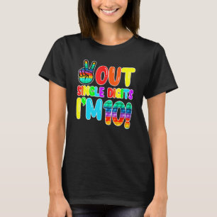 Camiseta Tchau Paz Dígitos Únicos Estou 10 Estoura 10º Ani