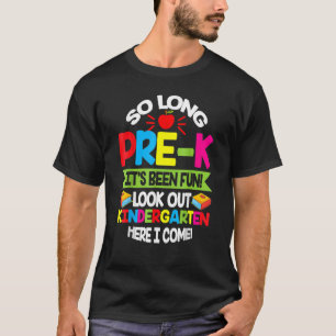 Camiseta Tchau Pré Escola Olhe para o Jardim de Infância Aq