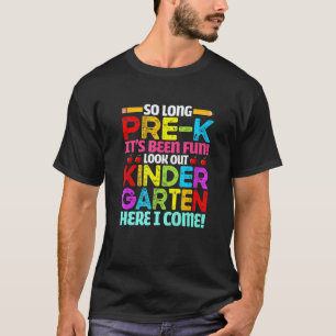 Camiseta Tchau Pré K Fofo De Volta à Escola Cuidado Jardim