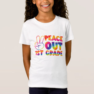 Camiseta Tchau Primeiro Ano Tie Dye Último Dia 1ª Série 