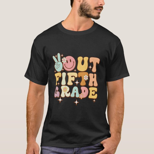 Camiseta Tchau Quinta Série Turma De 2023 Adeus 5º Ano (Frente)