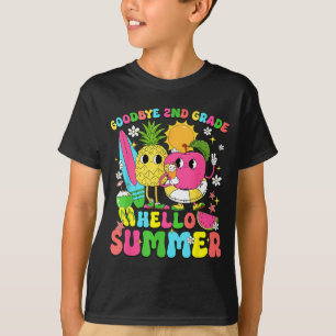 Camiseta Tchau Retrô 2ª Série Olá Verão Fim da Escola