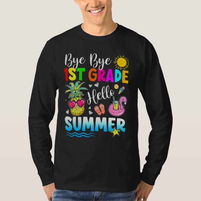 Camiseta Tchau Tchau 1rua Grau Alô Fim De Verão No Último D (Frente)