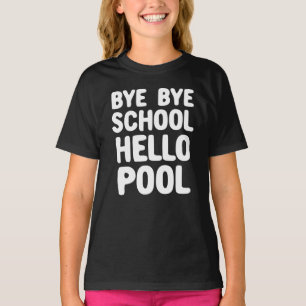 Camiseta Tchau Tchau Escola Olá Piscina