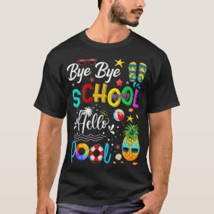 Camiseta Tchau Tchau Faculdade de Alô Piscina Olá Estudante
