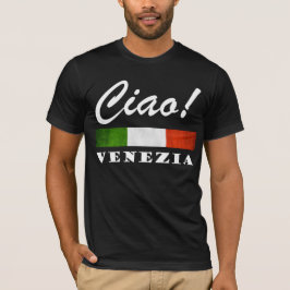 Camiseta Tchau! Venezia Tricolore Bandeira Italiana Veneza