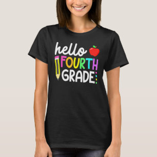 Camiseta Tchau Verão Olá Quarta Série Primeiro Dia de Volta