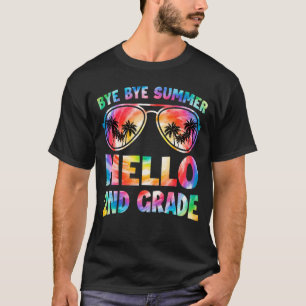 Camiseta Tchau Verão Olá segundo Grau Tie Dye De Volta A Sc
