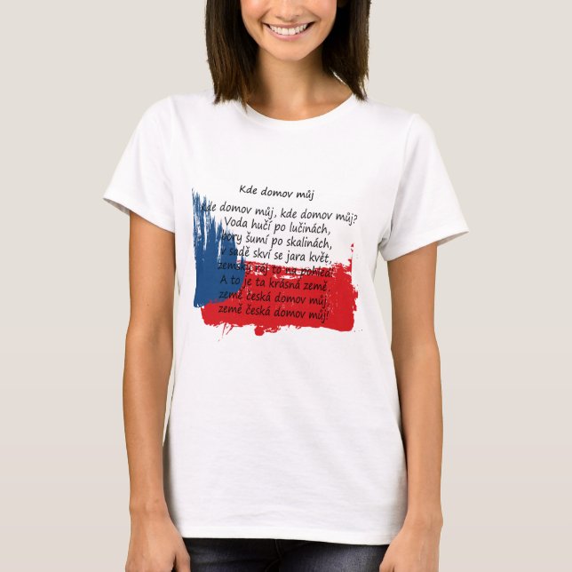 Camiseta Tcheco/República Checa - Kde domov moti (Frente)