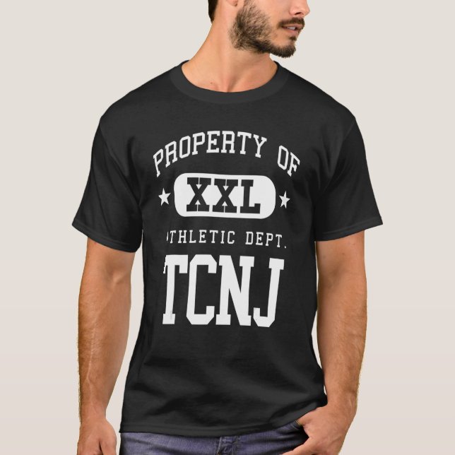 Camiseta TCNJ XXL Propriedade da Escola Atlética (Frente)
