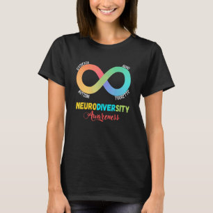 Camiseta TDAH Autismo Dislexia Tourette Consciente da Neuro